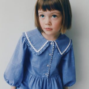 CHECK PRINT PETER PAN COLLAR DRESS